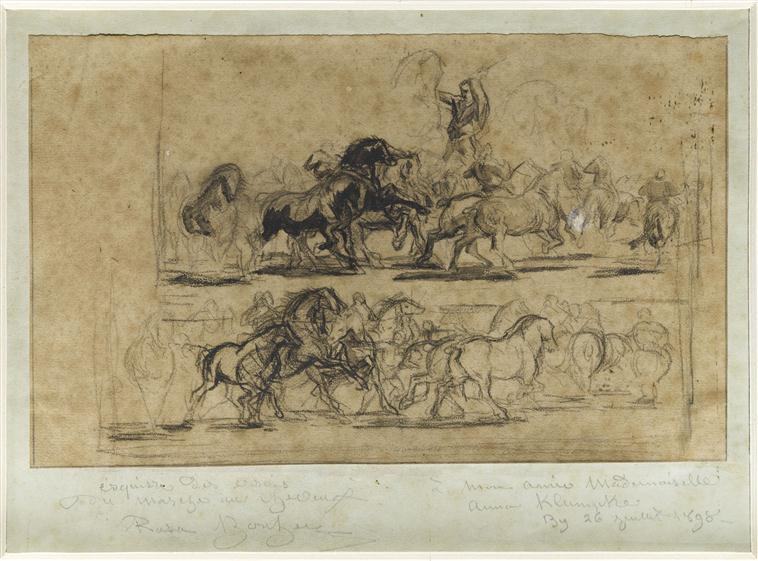 Le Marché aux chevaux (esquisses)