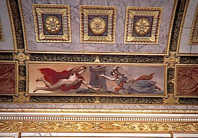 Apollon et Diane dirigeant leurs traits sur tous les enfants de Niobé