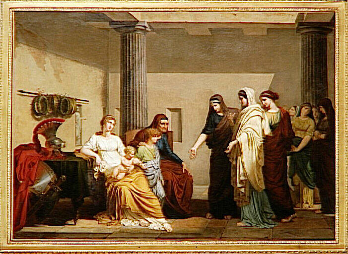 Dames romaines suppliant la famille de Coriolan ; Cornélie, mère des Gracques... (ancien titre)