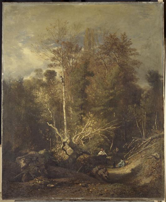 Coupe de bois près de Louveciennes ; Paysage (autre titre) ; Lisière de forêt (autre titre)