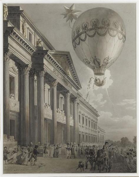 Ascension en ballon de Madame Blanchard [Paris, le 20 mars 1811]