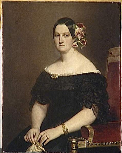 Portrait de la reine Marie-Christine d'Espagne (1806-1878)