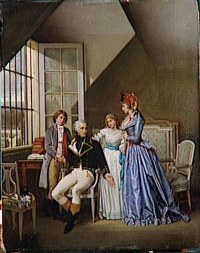 Visite de Joséphine à son mari Alexandre à la prison du Luxembourg en 1794