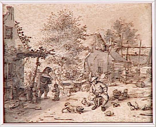 Scène villageoise