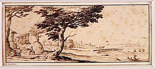 Paysage avec une rivière