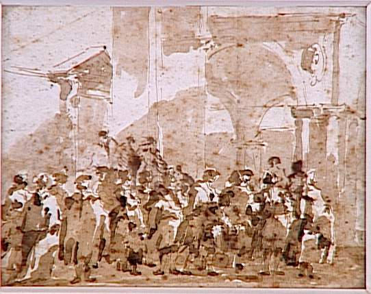 Assemblée de personnages vénitiens