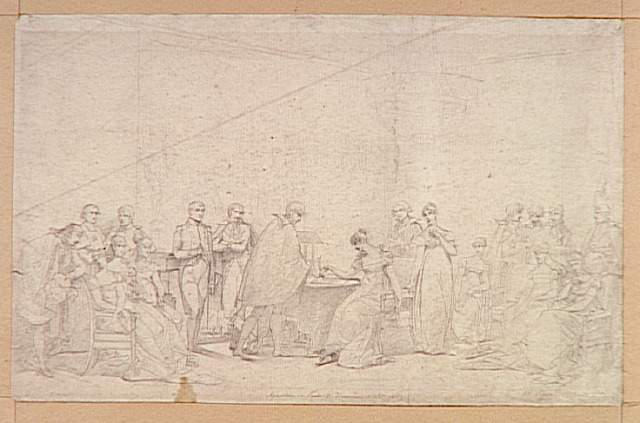 Signature du pacte de divorce de l'impératrice Joséphine
