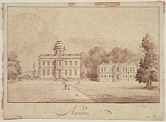 Navarre. Vue du château