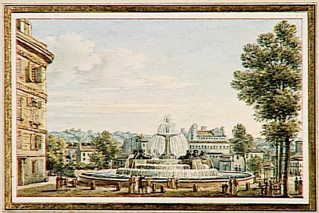 Vue du château d'eau situé prés de la Porte du Temple, au boulevard du Nord, Paris