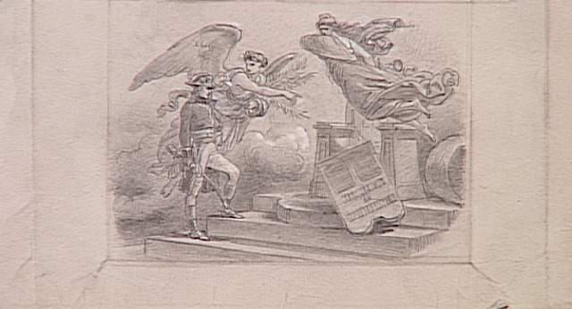 55 scènes de la Révolution, l'Empire et la Restauration Projets d'illustration : Autre Allégorie à la gloire du dix-huit Brumaire