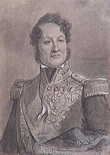 55 scènes de la Révolution, l'Empire et la Restauration Projets d'illustration : le roi Louis-Philippe en buste