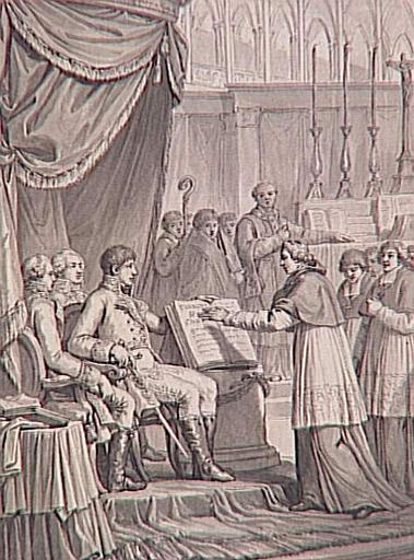 69 dessins pour l'illustration de l'Histoire de France sous l'Empire de Napoléon le Grand : Concordat entre le Premier Consul et le Saint-Siège