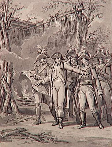 69 dessins pour l'illustration de l'Histoire de France sous l'Empire de Napoléon le Grand : dispositions de l'Empereur pour la bataille d'Austerlitz