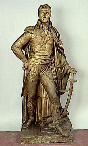 Statue du général Leclerc, chef de l'Etat Major général de l'armée d'Italie.