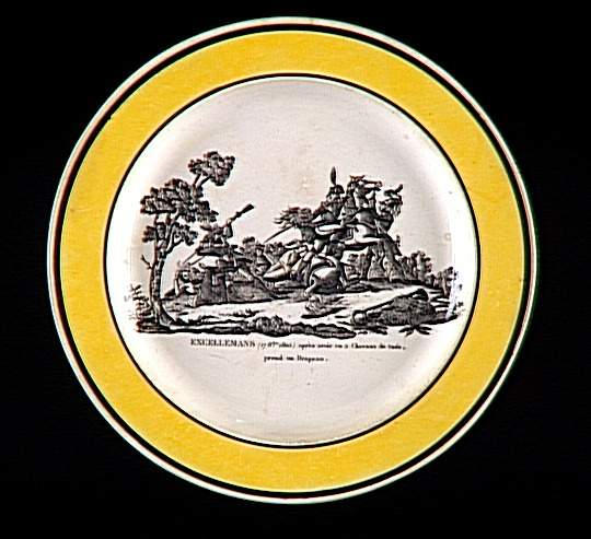 Excellemans après avoir eu 2 chevaux de tués, prend un drapeau