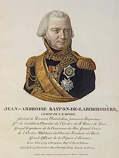 Jean-Ambroise Baston-de-Lariboissière, comte de l'Empire, né en août 1759 à Fongères