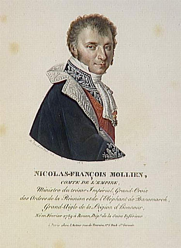 Nicolas-François Mollien, comte de l'Empire, né en février 1759 à Rouen