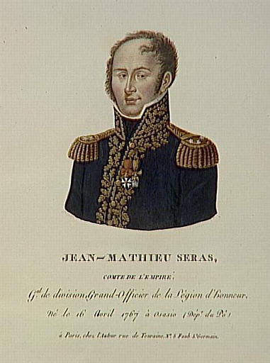 Jean-Mathieu Séras, comte de l'Empire, né le 16 avril 1767 à Osasio