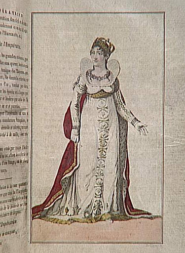 Portrait de Joséphine, provenant du Cérémonial de l'Empire français