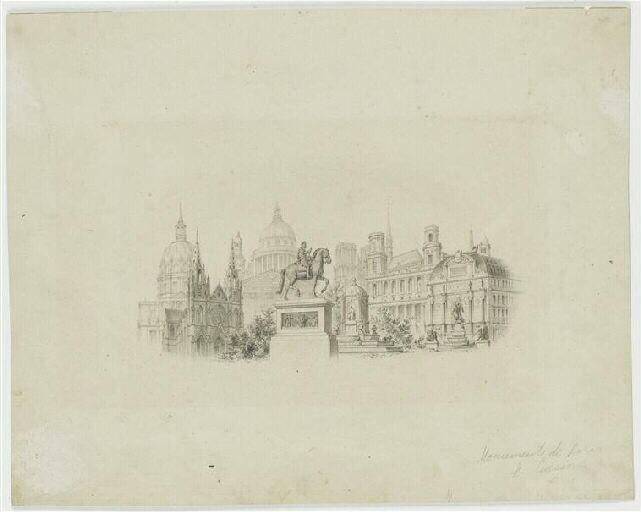 Le cheval de bronze au centre de 9 monuments célèbres de Paris