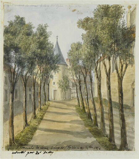 Lescar. Promenade le long de l'Eglise