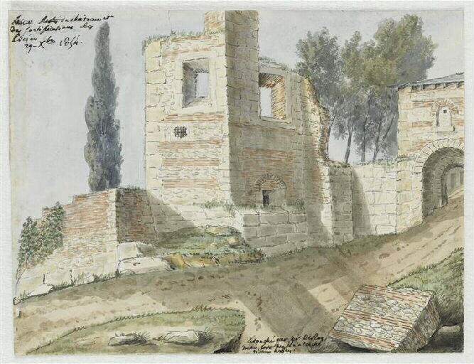 Lescar. Ruines du château des évêques de Béarn