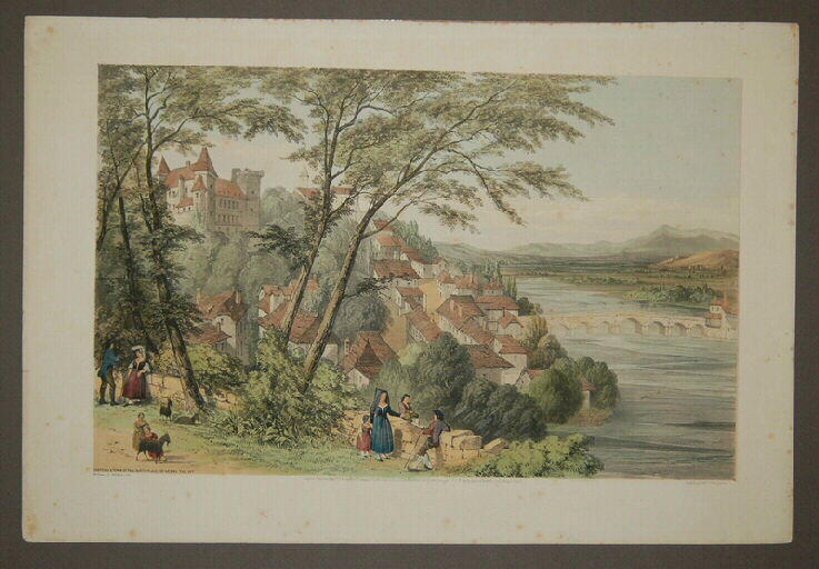 Chateau and town of Pau, birthplace of Henri IV