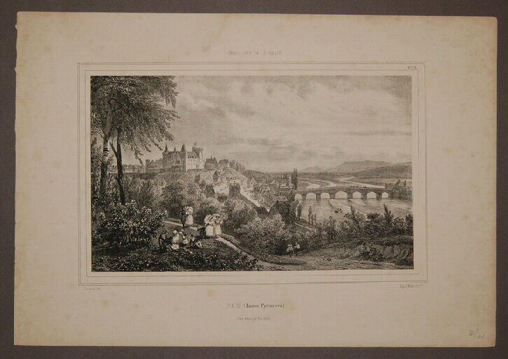 Pau (Basses Pyrénées) (vu de la Basse Plante.)