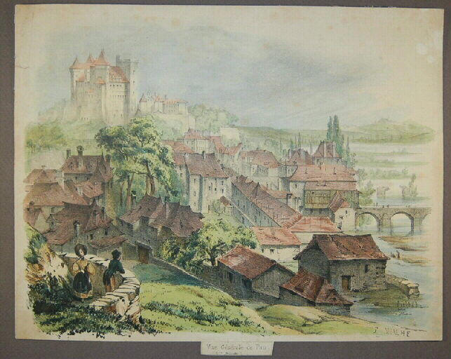 Vue générale de Pau (Basses Pyrénées)