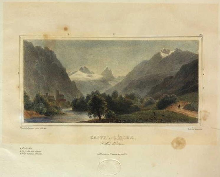 Castel-Geloux, vallée d'Ossau, 1831