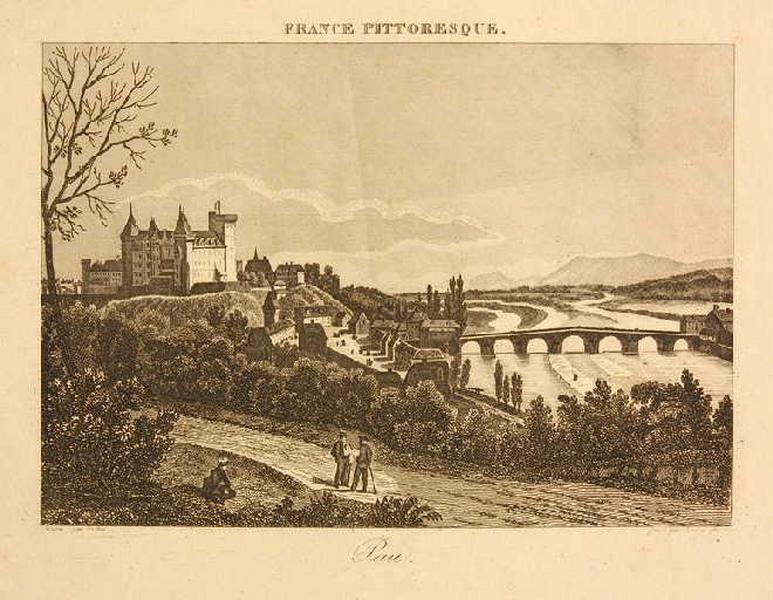 Château de Pau vu de la Basse Plante.