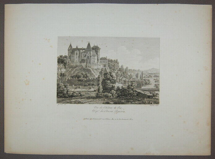 Vue du château de Pau, dépt des Basses Pyrénées