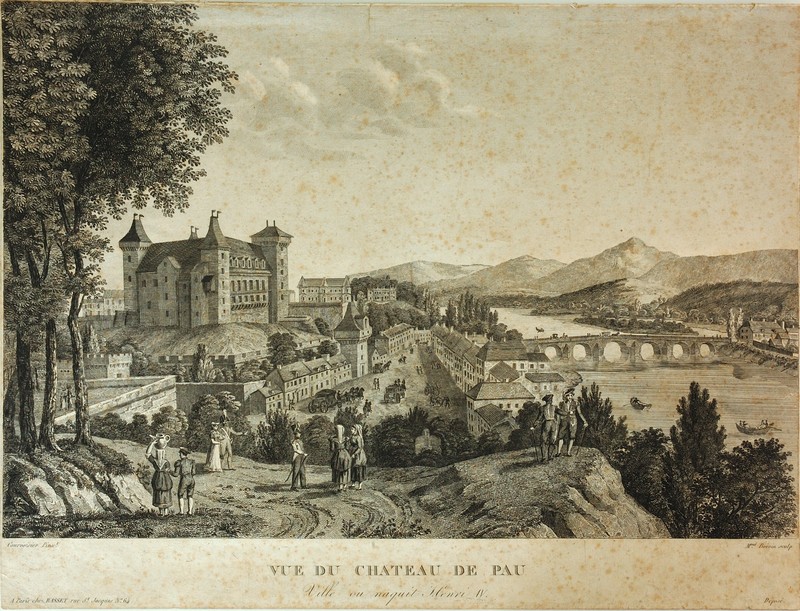 Château de Pau vu de la Basse Plante.