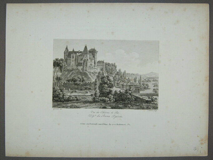 Vue du château de Pau, dépt des Basses Pyrénées
