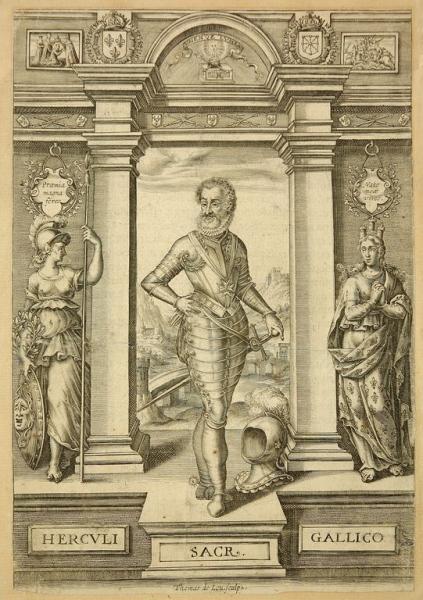 Henri IV et les allégories de la Victoire et de la France