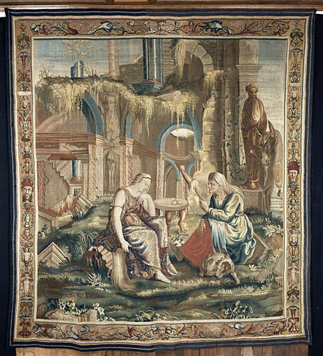 Histoire Psyché : La vieille raconte l'histoire de Psyché (3e tenture)