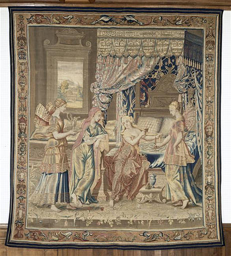 Histoire Psyché : La Toilette de Psyché (3e tenture)