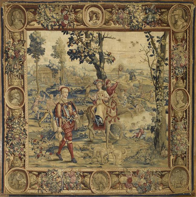 Les Mois Lucas : Lion - Juillet - La chasse au faucon (2e tenture)
