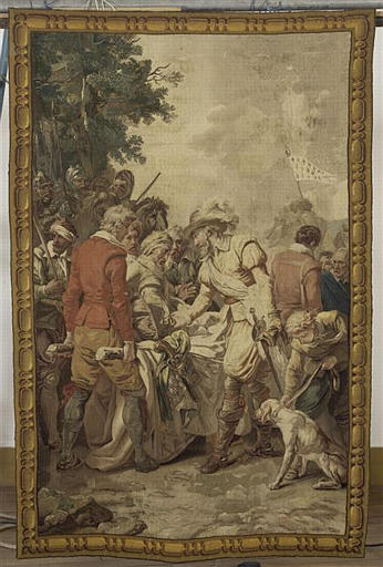 Histoire d'Henri IV : Henri IV et Sully blessé (2e tenture)