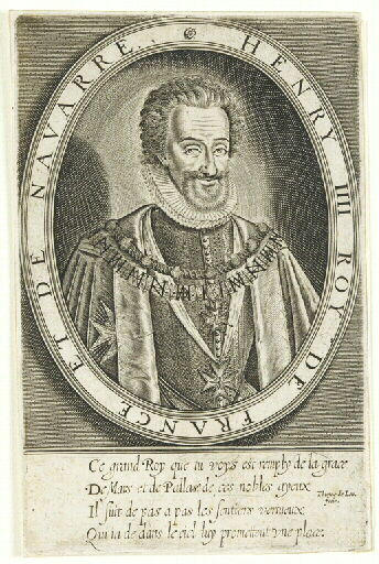 Henry IIII Roy de France et de Navarre (titre inscrit)
