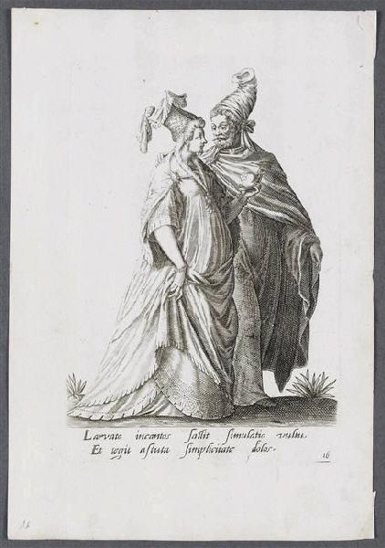 Mascarades (planche 16) ; Larvato incantos sallit simulato vultu (...)