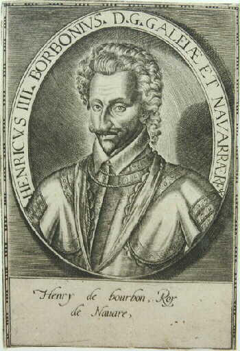  HenrI IV, jeune, en buste , cuirassé