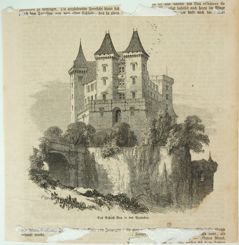 Le Château de Pau (titre traduit) ; Das Schloss Pau in den Pyrenaen (titre d'origine)