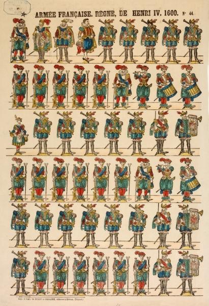 Armée française. Règne de Henri IV. 1600. (n°44 titre inscrit)