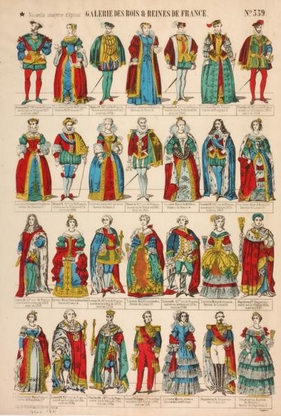 Galerie des Rois et Reines de France (N°539 titre inscrit)