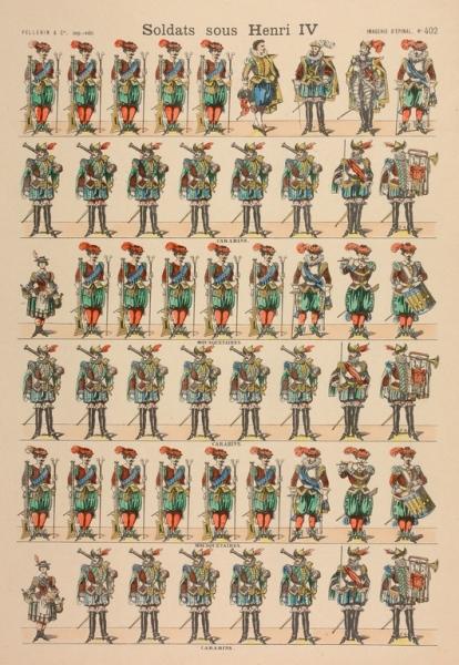 Soldats sous Henri IV (n°402 titre inscrit)