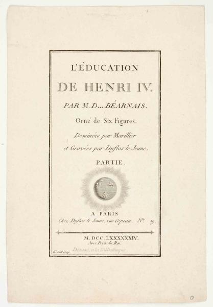 L'éducation de Henri IV (titre inscrit)