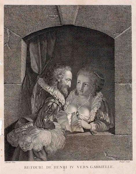 Retour d'Henri IV vers Gabrielle (titre inscrit)