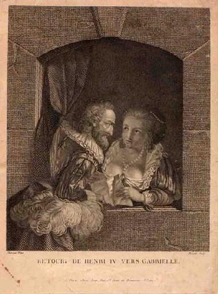 Retour d'Henri IV vers Gabrielle (titre inscrit)