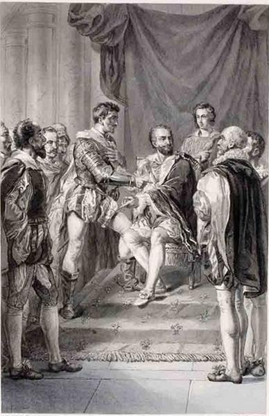 Henri IV présentant Crillon à sa cour